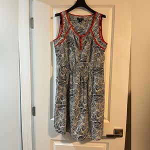 AGB petite - PL dress with pockets.  Black, white, salmon like new